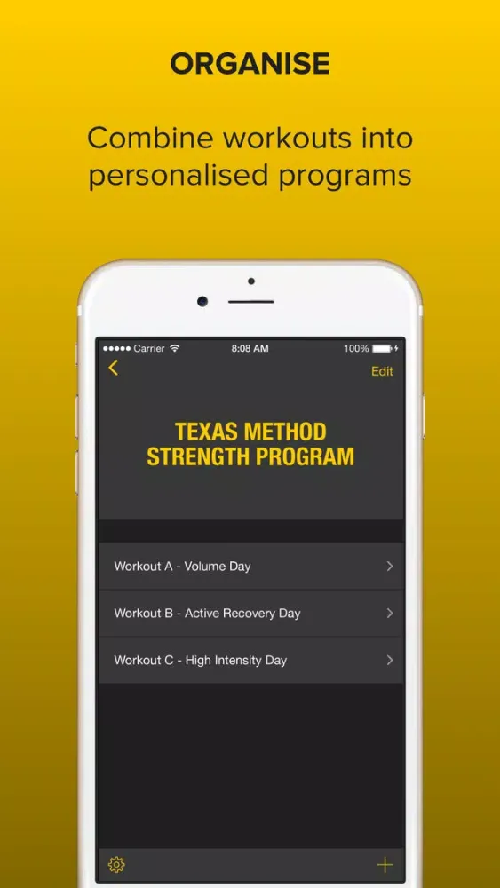 Strongr: Training Log for Weight Lifting and Strength Workouts スクリーンショット