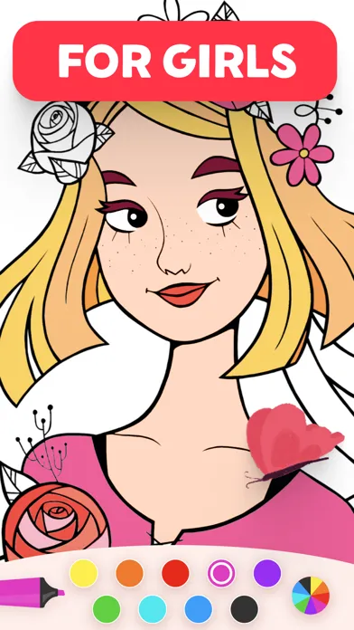Скриншоты Coloring Book for Girls Kids 5