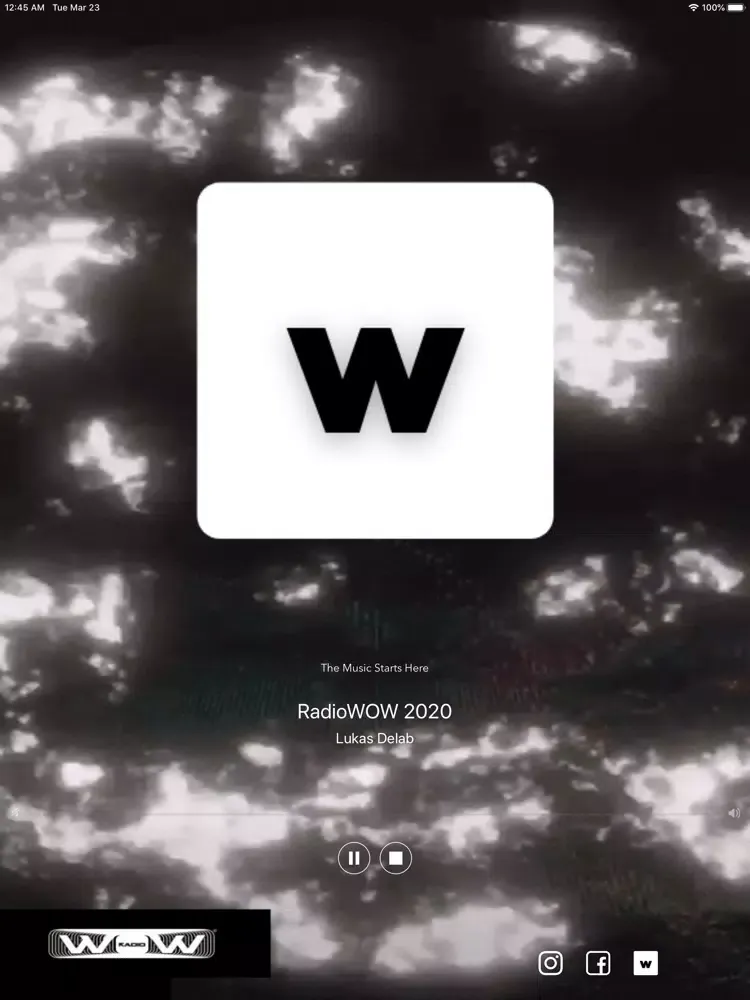 ภาพหน้าจอของ Wow radio iPad 