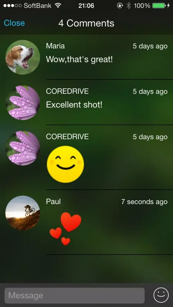 Tangkapan skrin COREDRIVE - Share your files visually. Easy and safe.