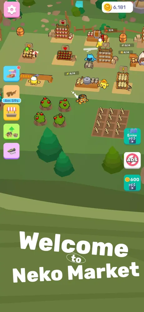 Neko Market: Farmland Idle স্ক্রিনশট
