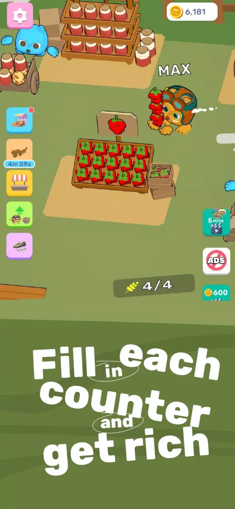 Neko Market: Farmland Idle স্ক্রিনশট