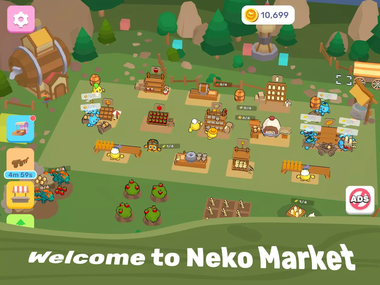 Neko Market: Farmland Idle স্ক্রিনশট