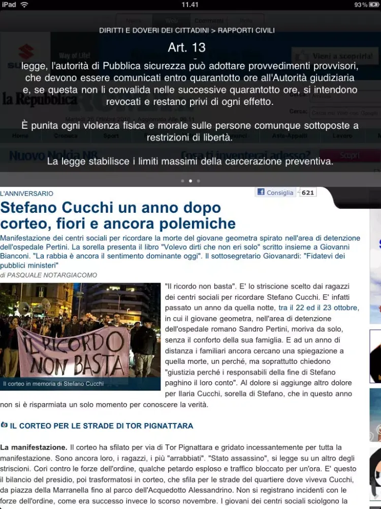 تصاویر Costituzione In The News iPad 