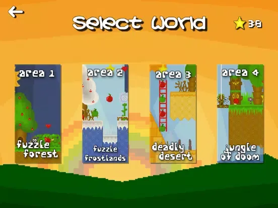 Capturas de pantalla de Fuzzy's Adventure Island iPad 