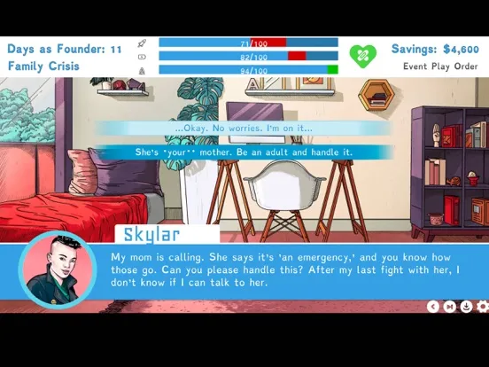 Nell Watson's Founder Life iPad  Screenshots