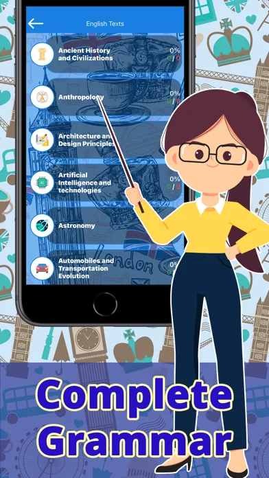 Capturas de pantalla de Learn English course: Verbs