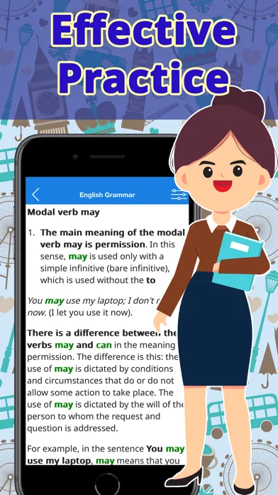 Capturas de pantalla de Learn English course: Verbs