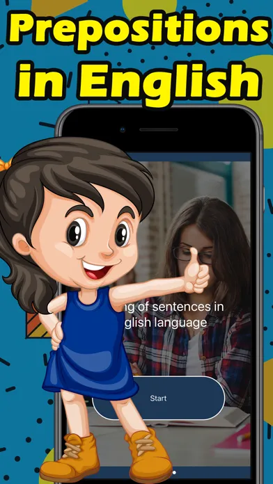 English preposition: Sentences Screenshots