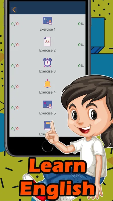 English preposition: Sentences Screenshots