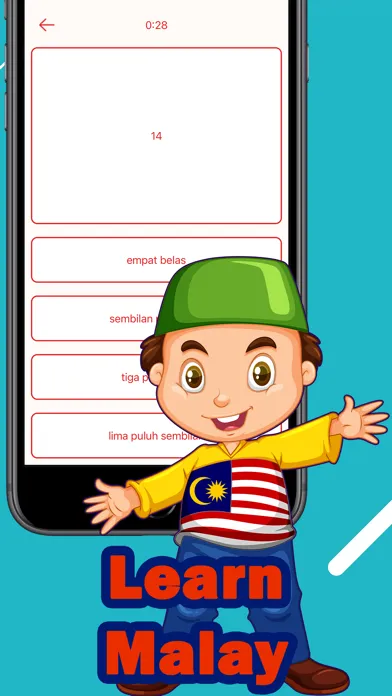 Numbers in Malay language Ekran Görüntüleri
