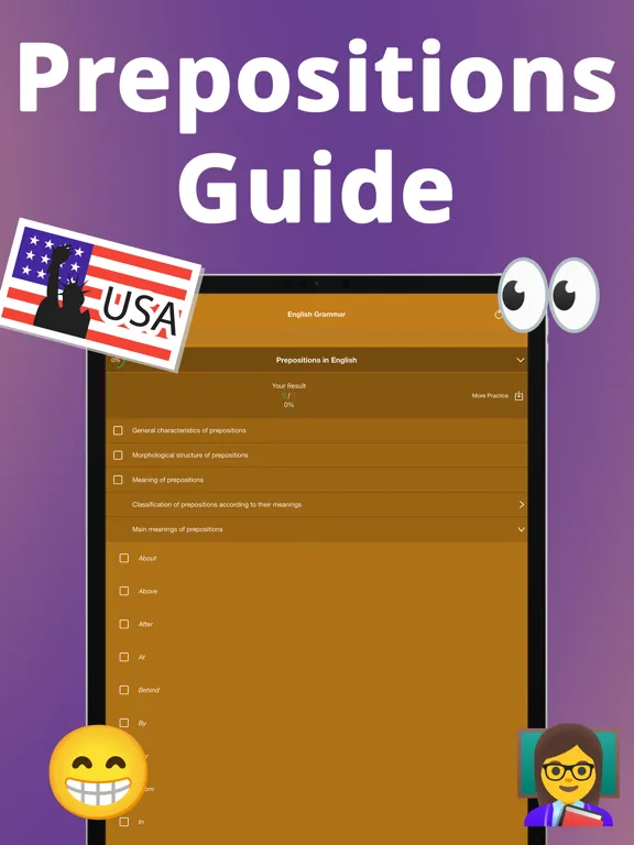 Zrzuty ekranu English Grammar: Prepositions iPad 