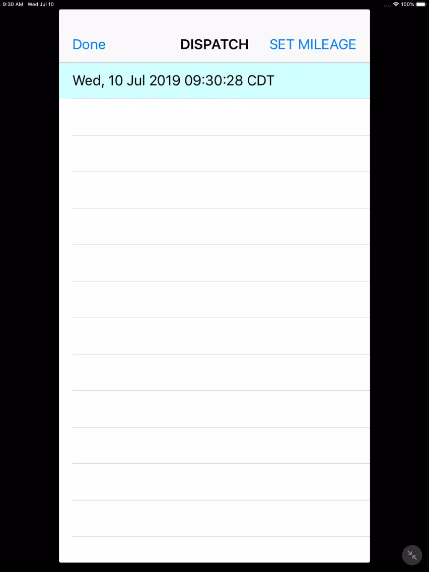 EMS Vehicle/Destination Log iPad 应用截图