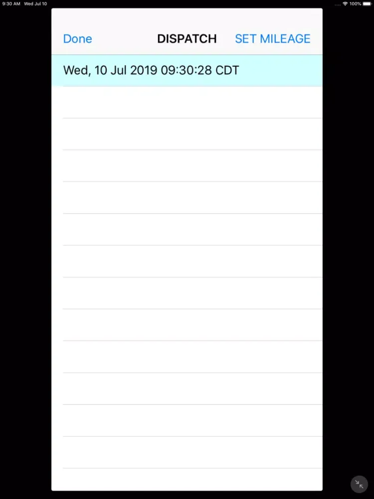 Captures d'écran de EMS Vehicle/Destination Log iPad 