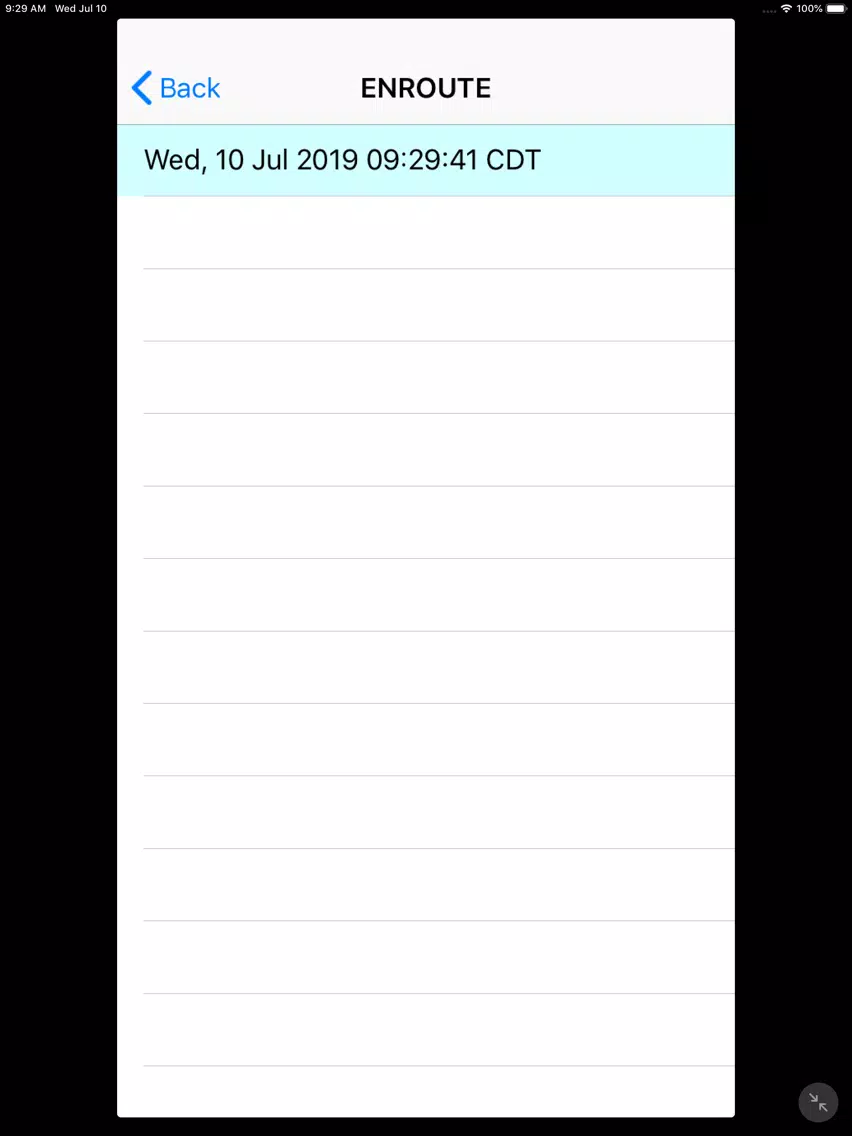 EMS Vehicle/Destination Log iPad 应用截图