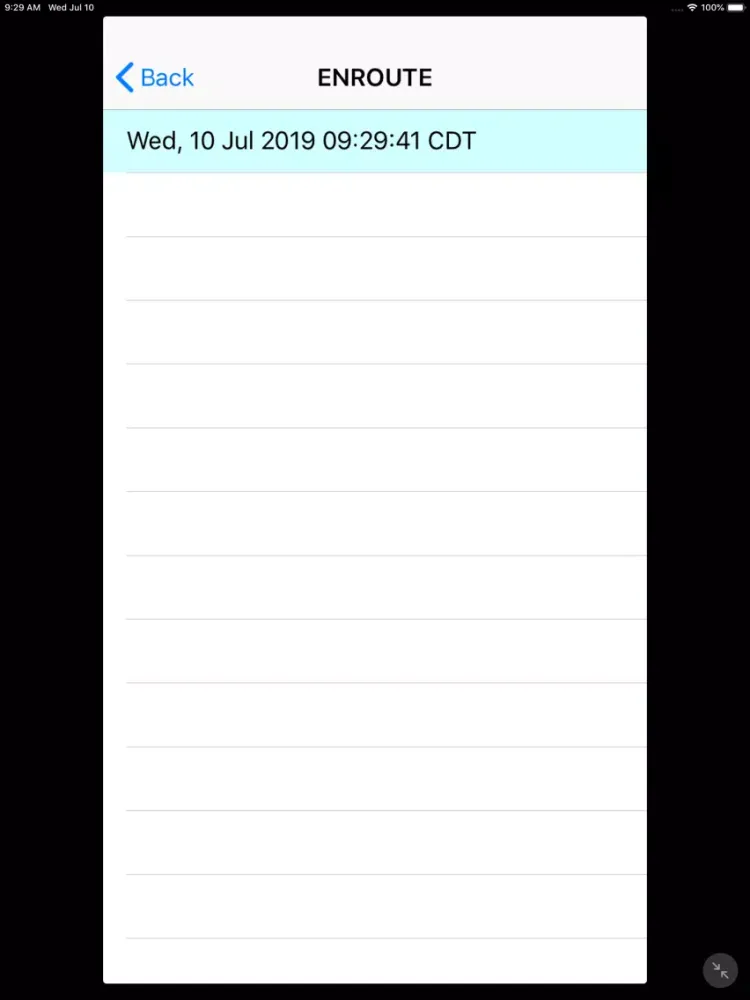 Captures d'écran de EMS Vehicle/Destination Log iPad 