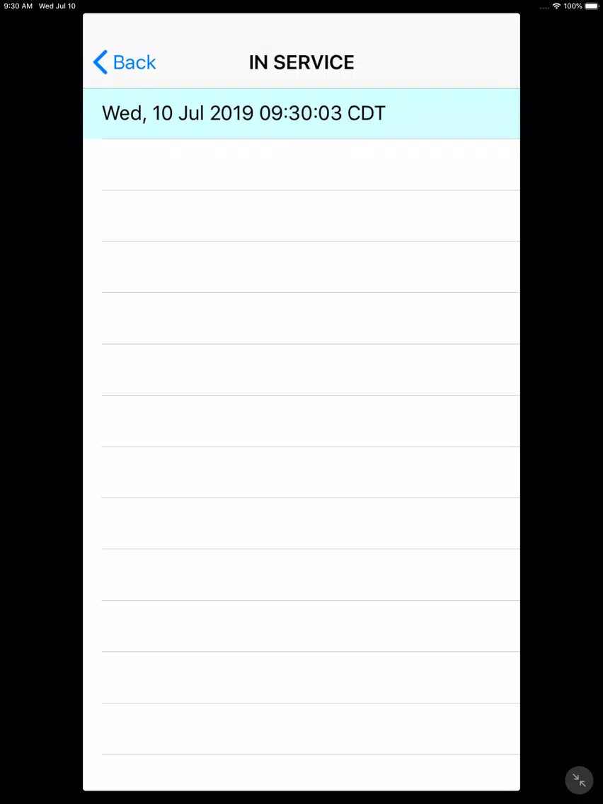 EMS Vehicle/Destination Log iPad 应用截图