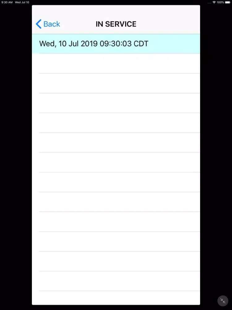 Captures d'écran de EMS Vehicle/Destination Log iPad 