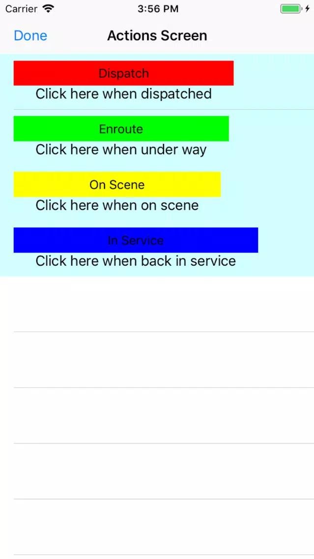 EMS Vehicle/Destination Log应用截图