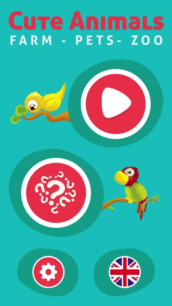 ภาพหน้าจอของ Cute Animals - Learn Animal Sounds, Noises & Names