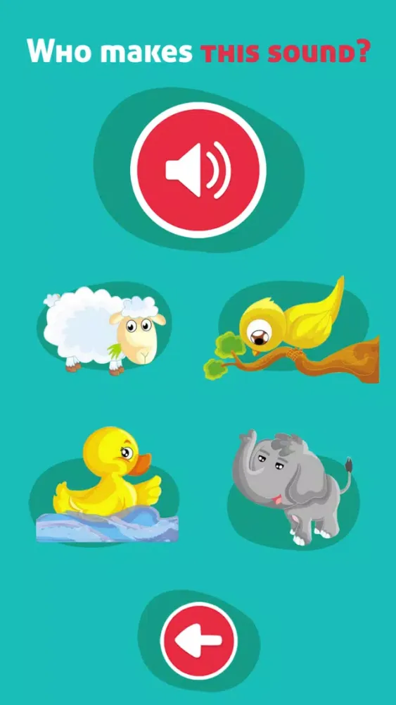 ภาพหน้าจอของ Cute Animals - Learn Animal Sounds, Noises & Names