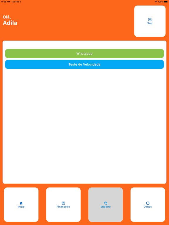 ภาพหน้าจอของ Nelt Provedor iPad 