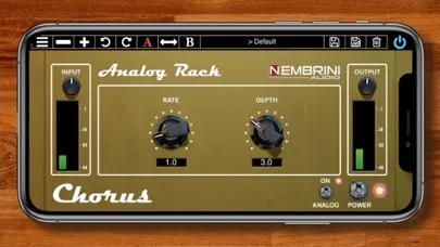 Tangkapan layar Analog Rack Chorus