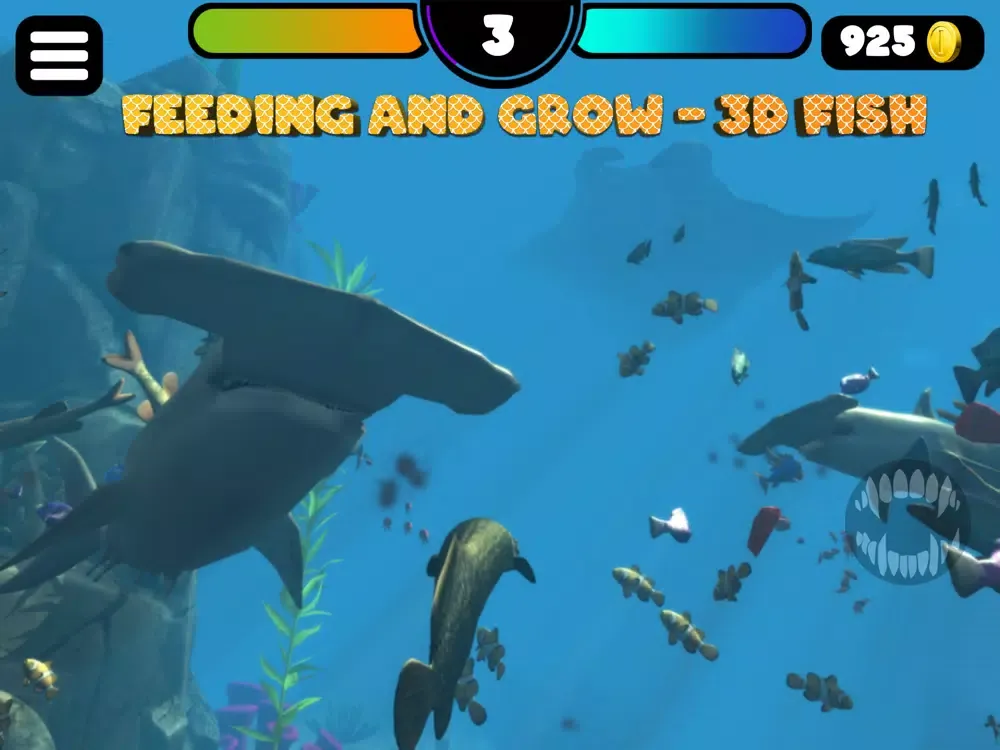 FEEDING AND GROW - 3D FISH iPad 应用截图