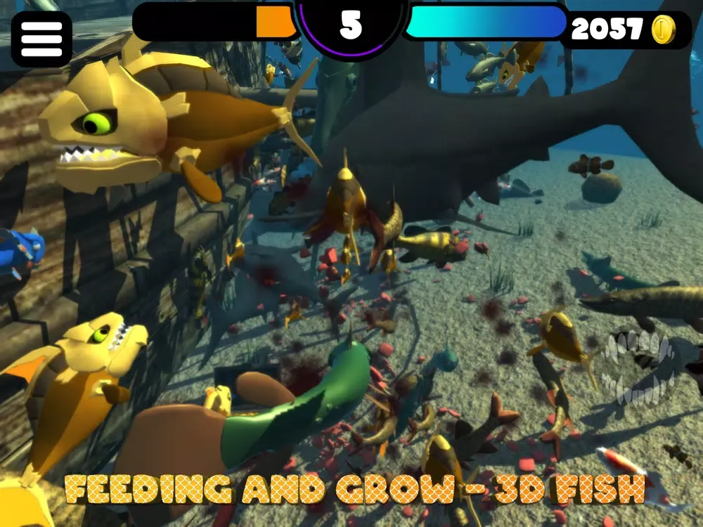 FEEDING AND GROW - 3D FISH iPad 应用截图