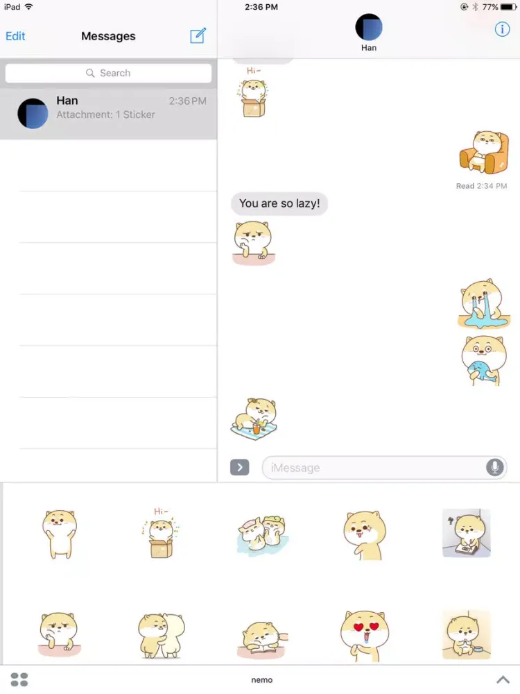 Nemomoji iPad 應用截圖