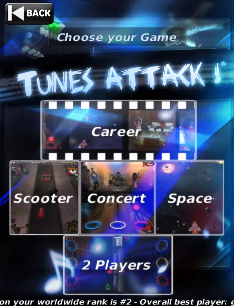 Capturas de tela do Tunes Attack ! Lite (for iPad) iPad 