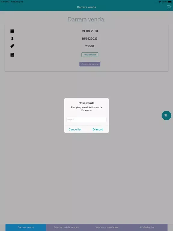 Tangkapan layar Fes-la RODAR iPad 