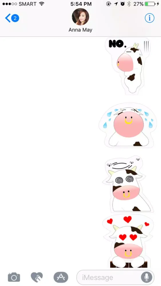 تصاویر Mooo Stickers Pack