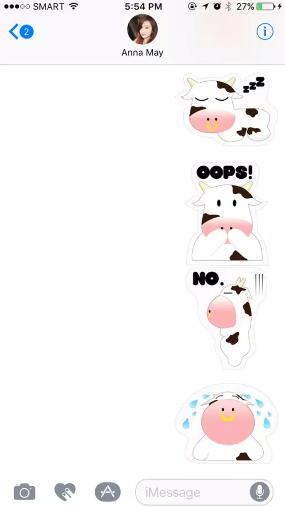 تصاویر Mooo Stickers Pack