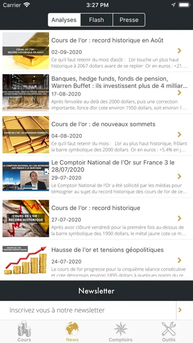 Cours de l'or - gold.fr应用截图