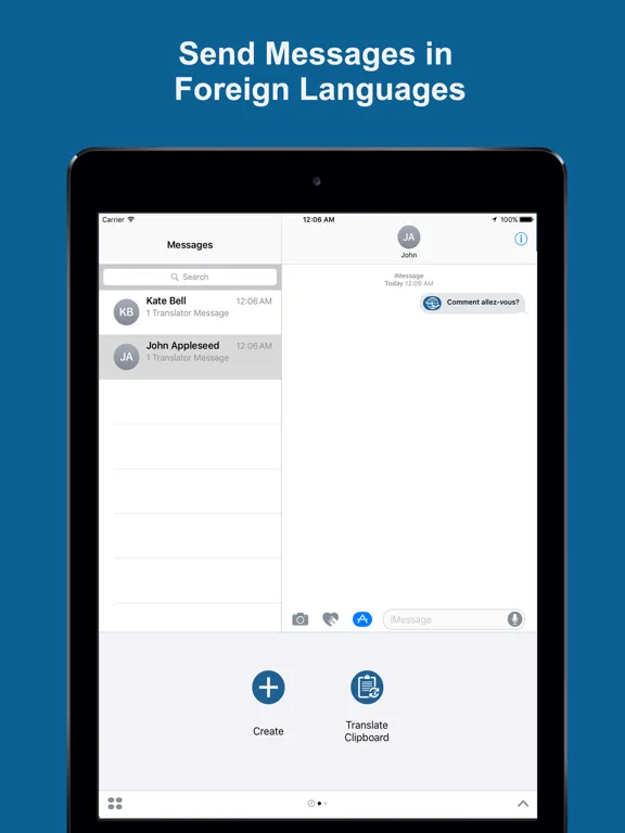 Message Translator - Translate Text Messages (SMS) iPad  Screenshots