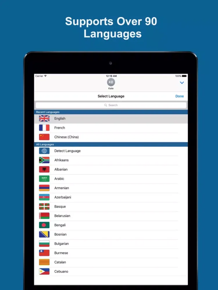 Captures d'écran de Message Translator Pro iPad 