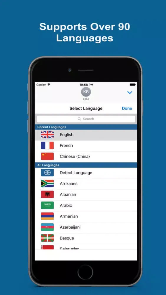 Captures d'écran de Message Translator Pro