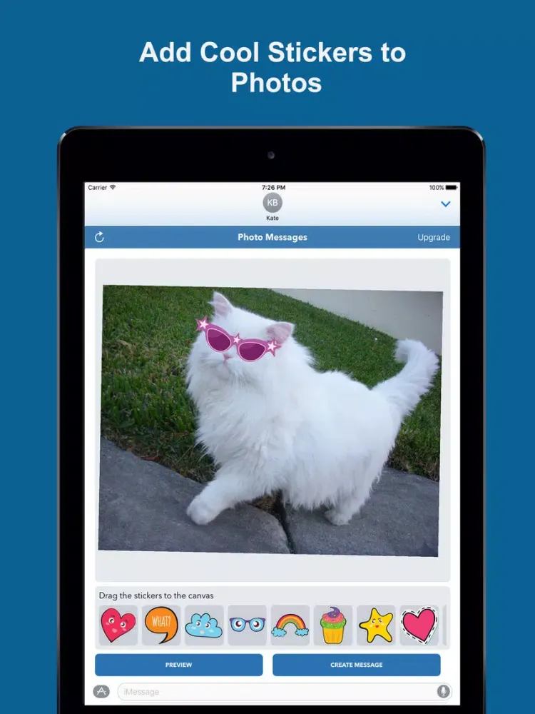 Скриншоты Photo Messages Pro - Create Stickers From Photos iPad 
