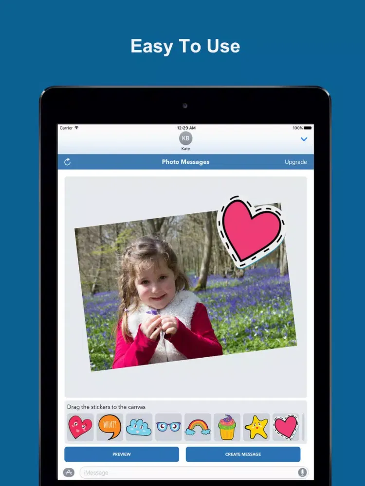 Скриншоты Photo Messages Pro - Create Stickers From Photos iPad 