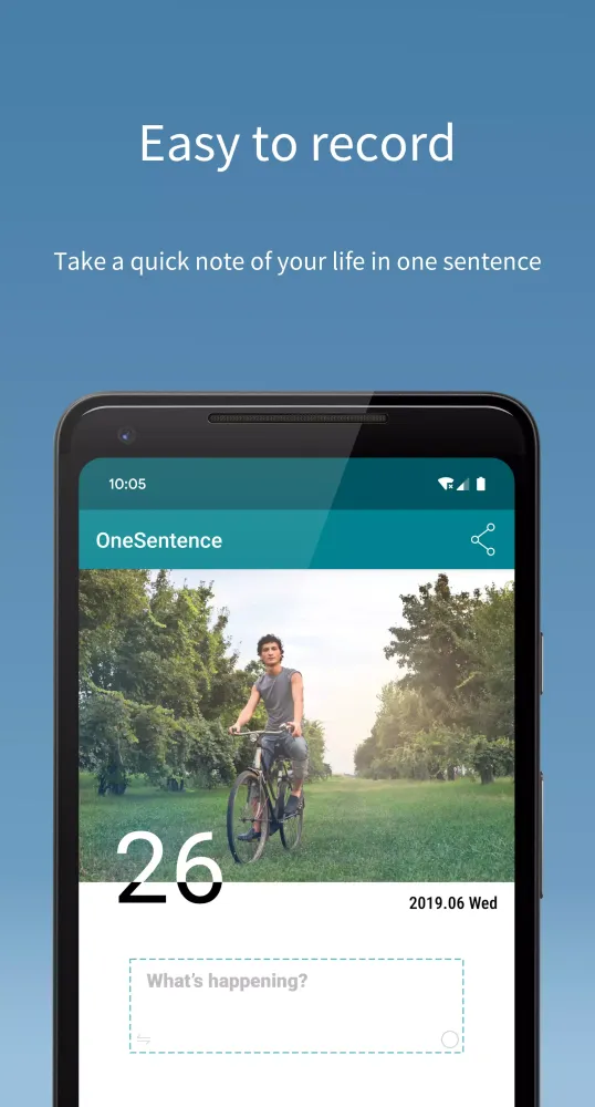 Capturas de tela do One Sentence Diary - Find the