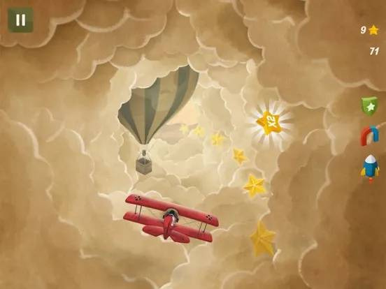 ภาพหน้าจอของ Flying in Clouds iPad 