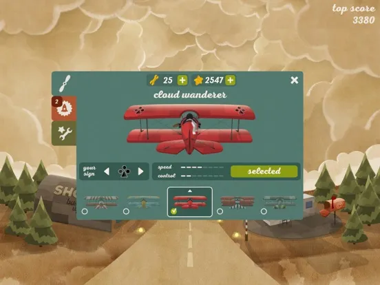 ภาพหน้าจอของ Flying in Clouds iPad 