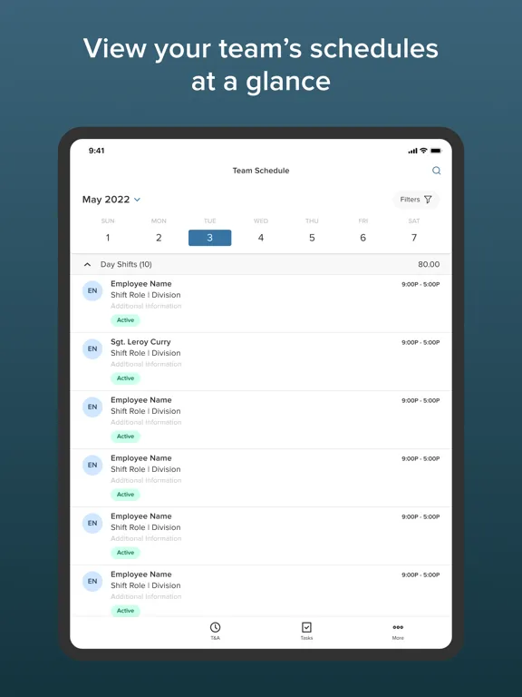NEOGOV Schedule iPad 应用截图