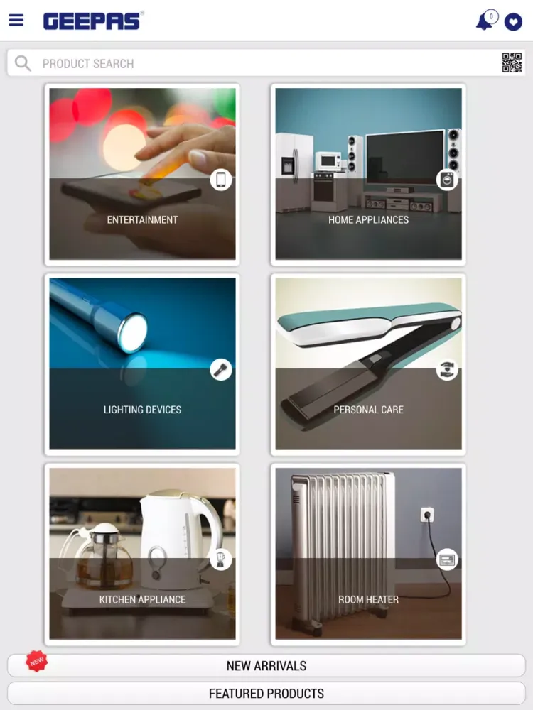 Geepas Catalogue App iPad  Ekran Görüntüleri
