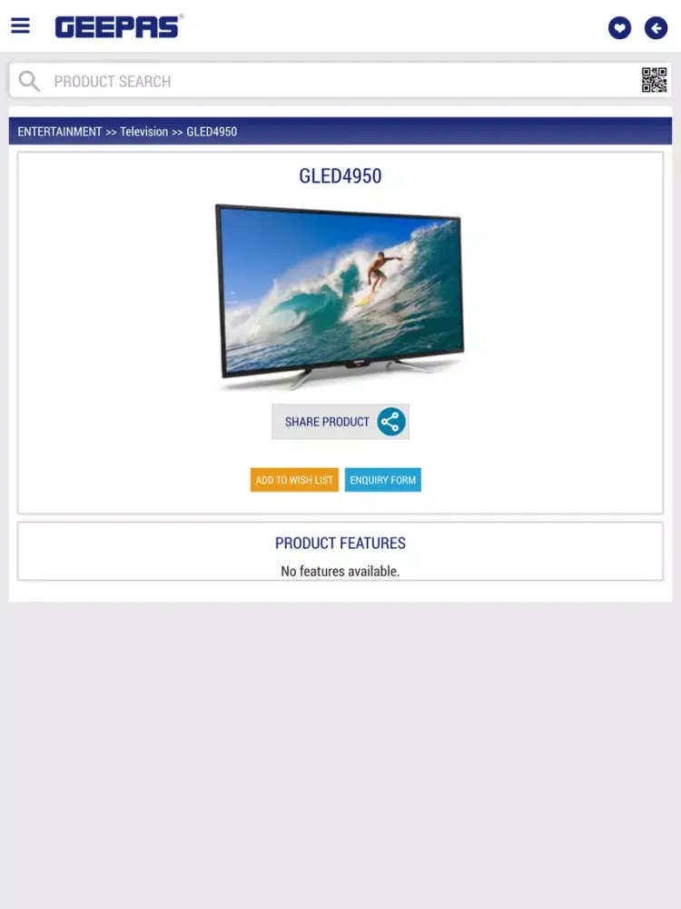 Geepas Catalogue App iPad  Ekran Görüntüleri