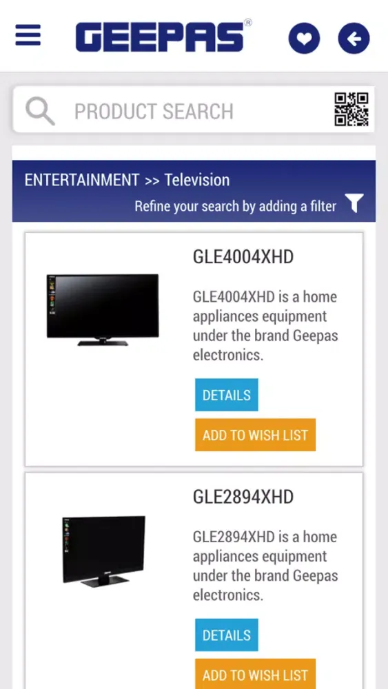 Geepas Catalogue App Ekran Görüntüleri