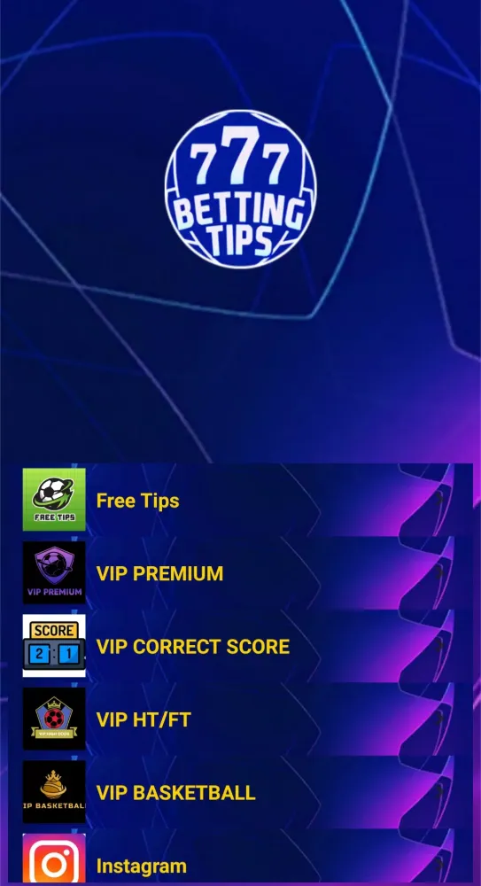 Captures d'écran de 777 Betting Tips