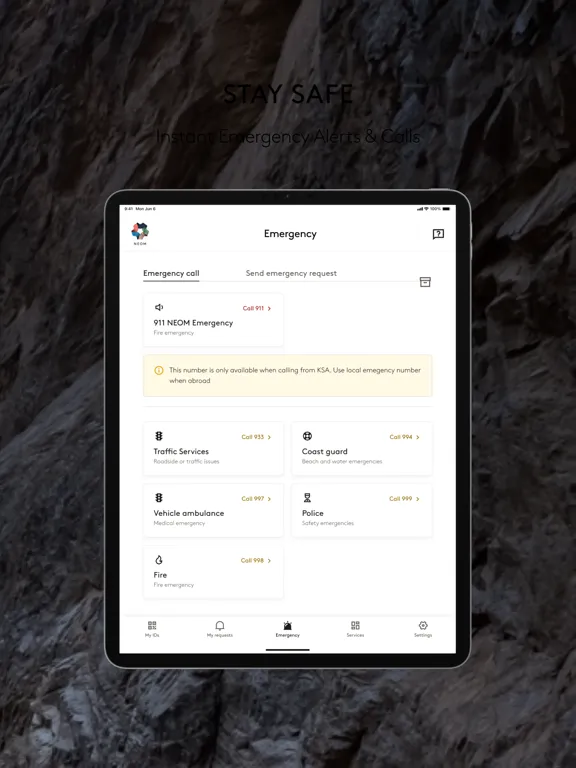 تصاویر Public Safety Services in NEOM iPad 