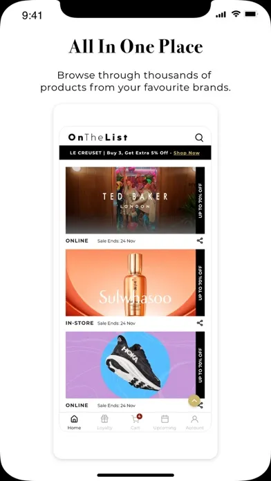 ภาพหน้าจอของ OnTheList HK